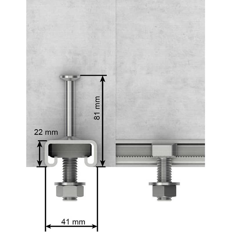 Toothed Cast-in Channel