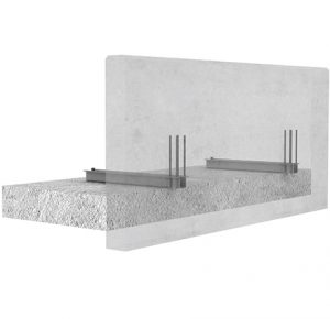 Concrete parapet support